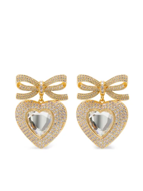 Self-Portrait embellished earrings
