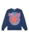 RHUDE kangaroo-pocket graphic sweatshirt - Blue