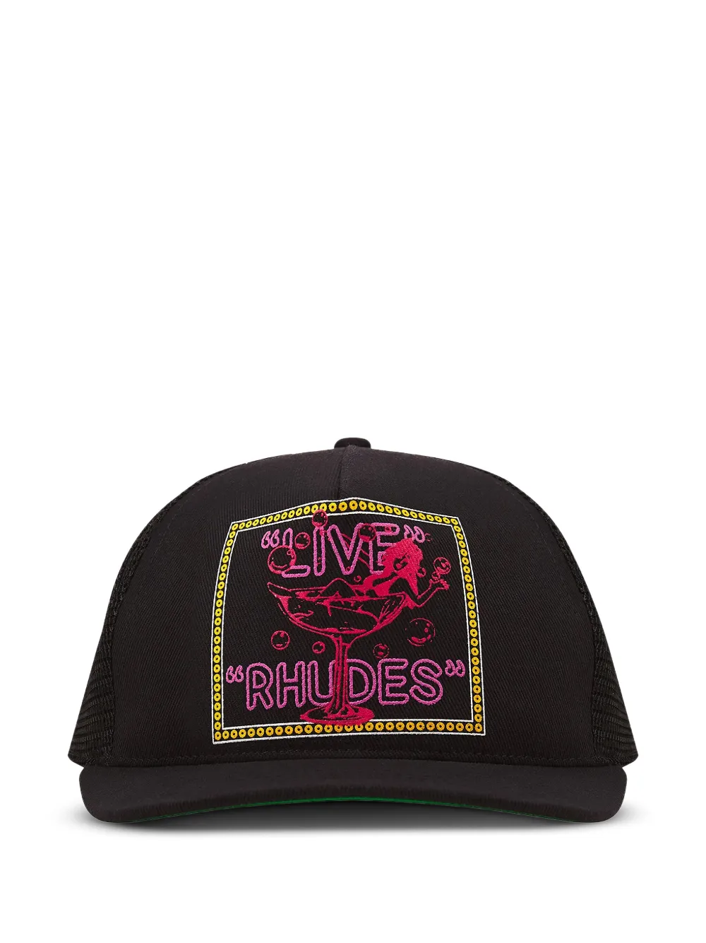 RHUDE Live truckerpet met grafische print Zwart