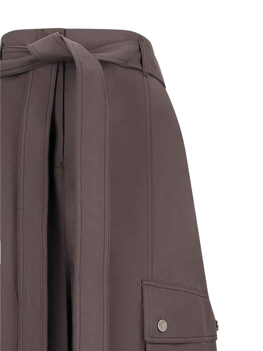 THE ANDAMANE belted cargo trousers Bruin