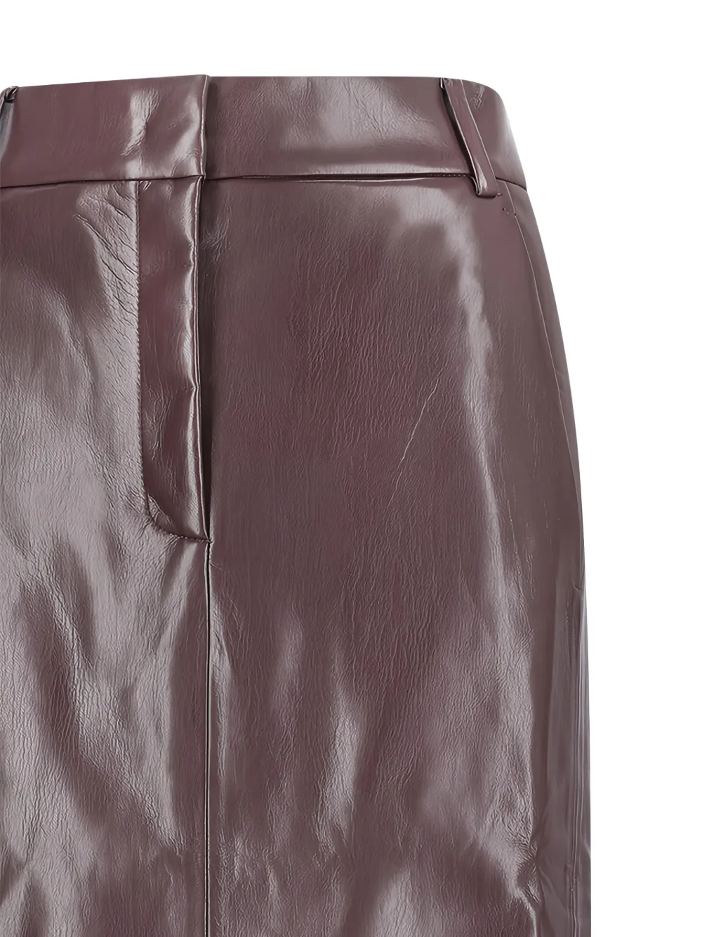 THE ANDAMANE slit A-line skirt Bruin