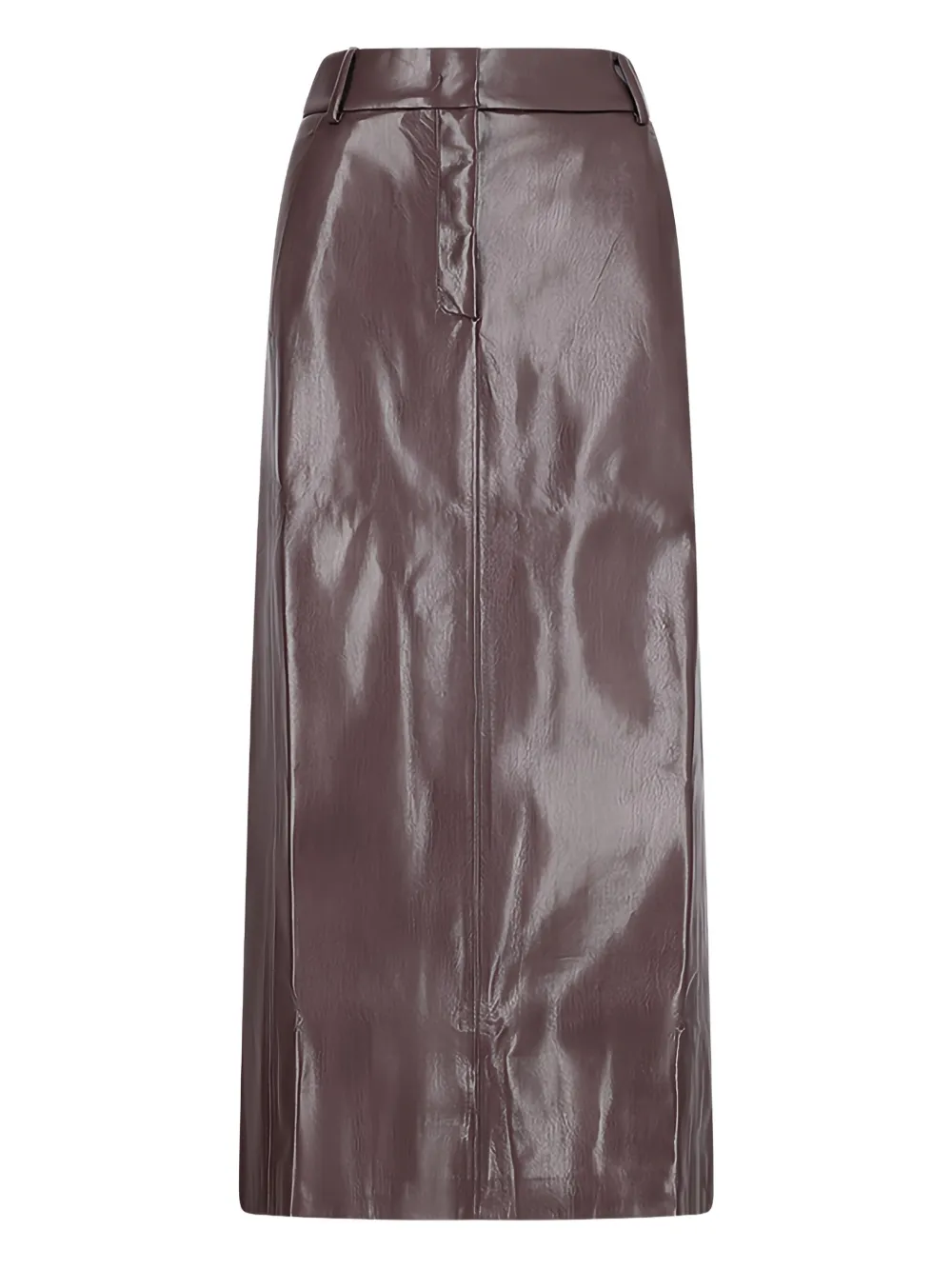 THE ANDAMANE slit A-line skirt Bruin