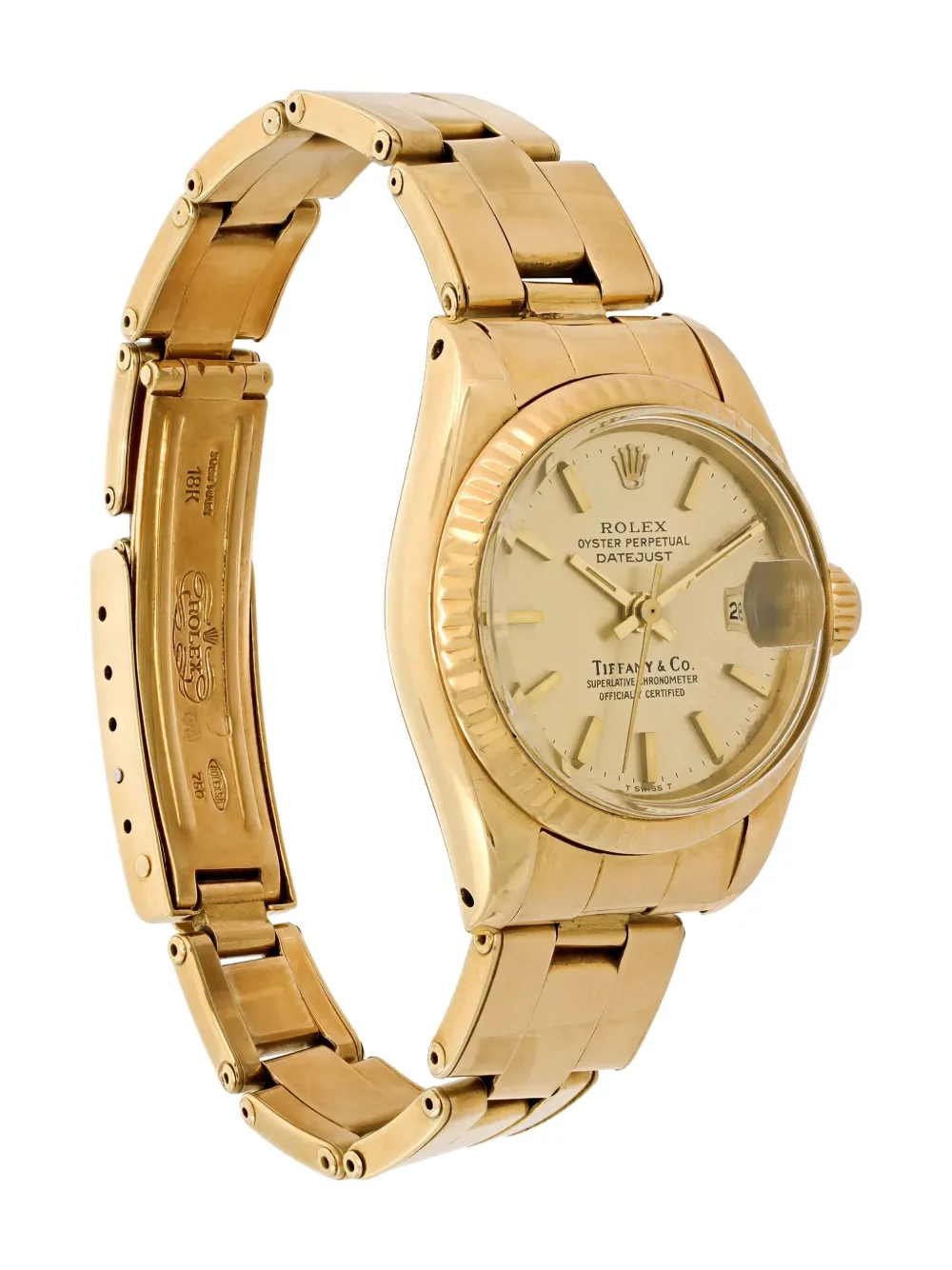 Pre-owned Rolex Datejust 26mm In Gold