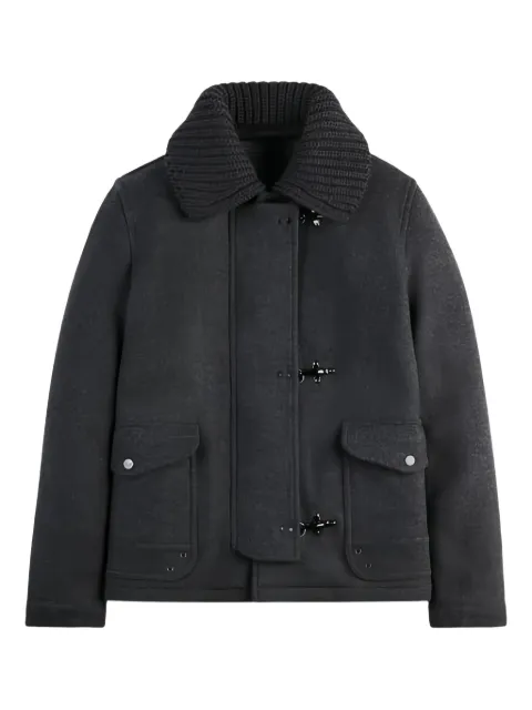 Fay knitted-collar jacket