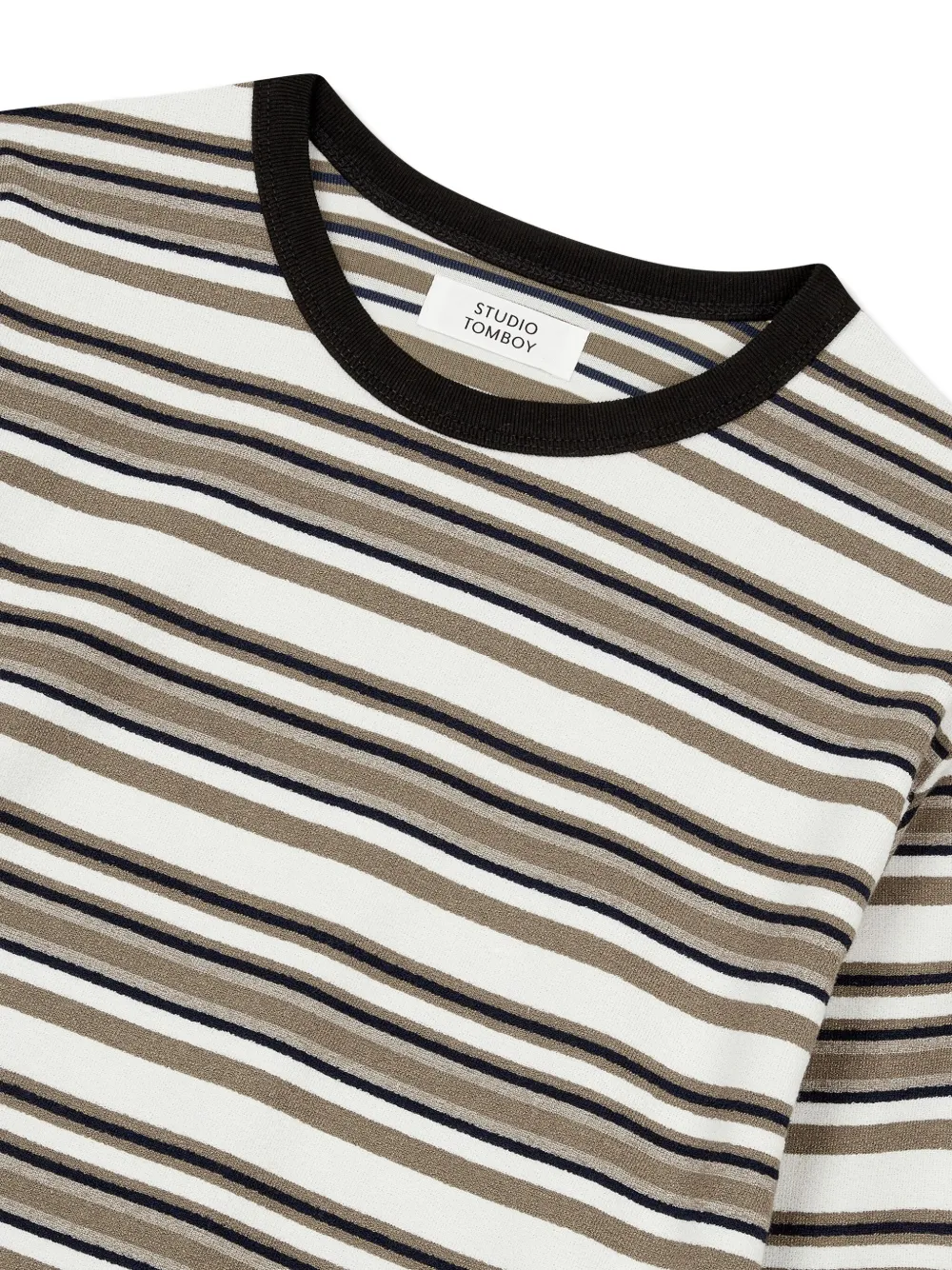 TOMBOY Gestreept T-shirt met lange mouwen Beige