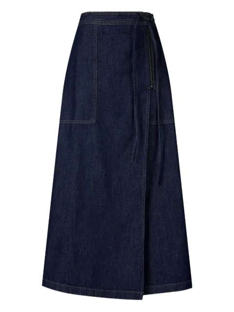 STUDIO TOMBOY contrast-stitching cotton maxi skirt