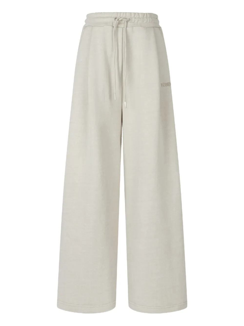 Studio Tomboy Pleated Drawstring Track Pants In Neutral