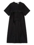 STUDIO TOMBOY frill-detailed short-sleeve mini dress - Black
