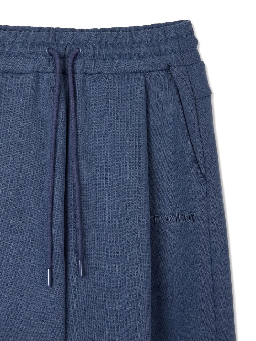Studio Tomboy Drawstring Pocket Trousers In Blue