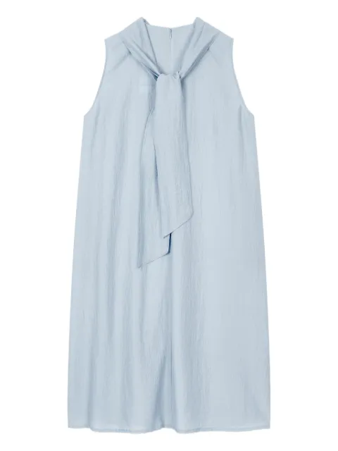 STUDIO TOMBOY neck-tie sleeveless mini dress