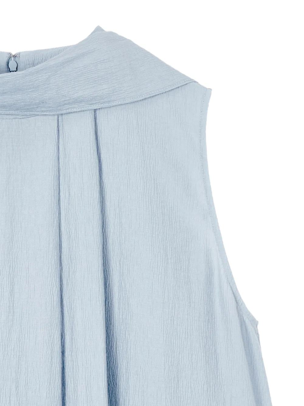 STUDIO TOMBOY Mouwloze mini-jurk met gestrikte hals Blauw
