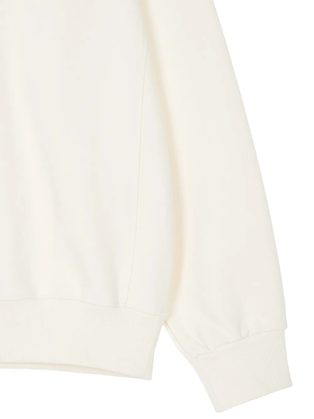 Studio Tomboy Back-logo Ribbed Sweatshirt In White