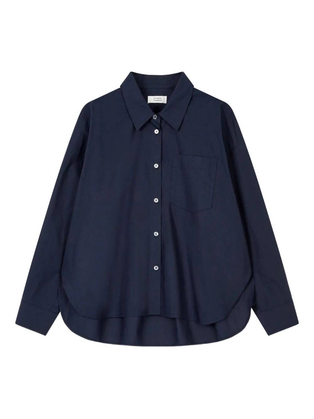 Studio Tomboy Chest-pocket Shirt In Blue