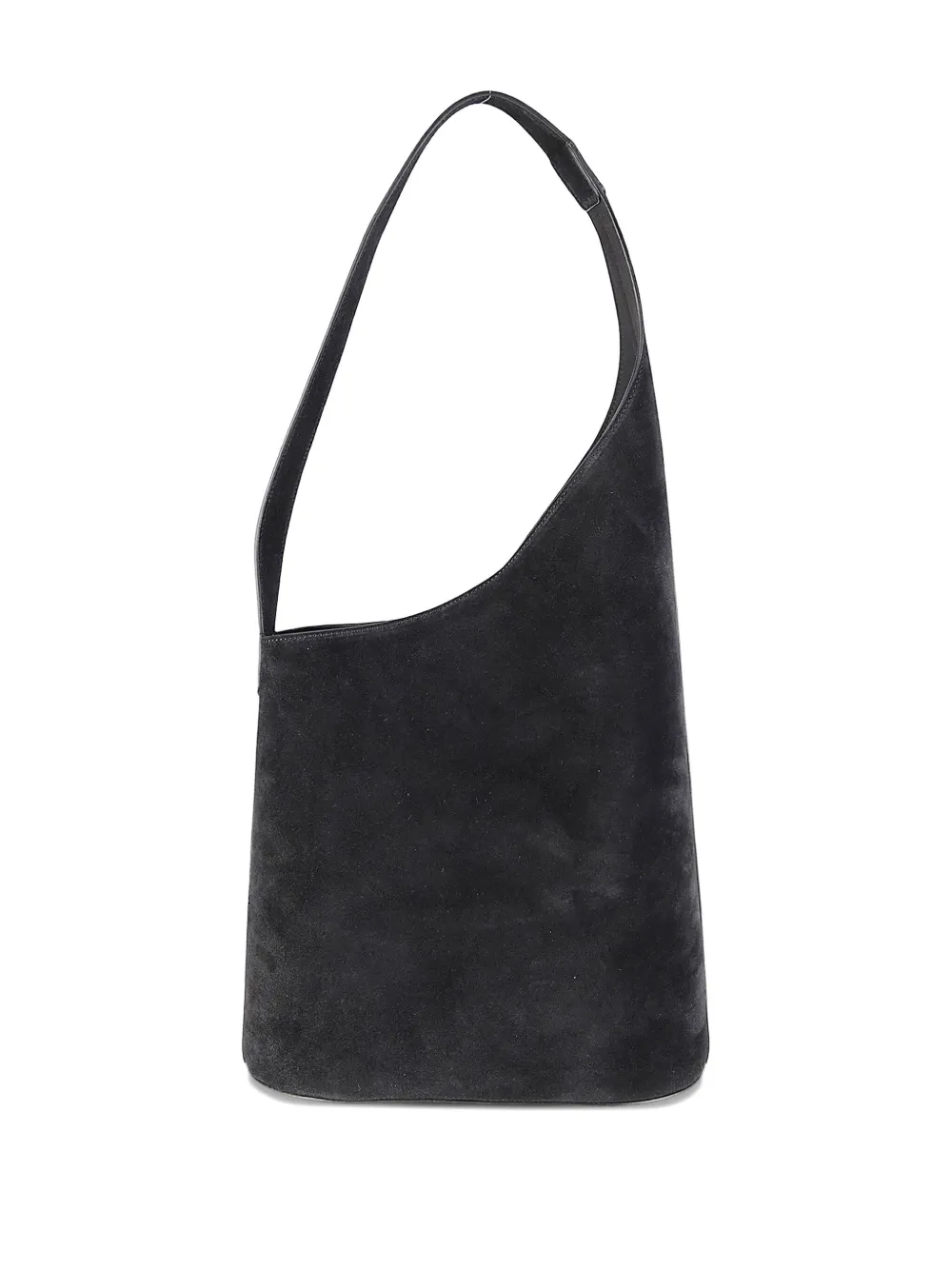 Aesther Ekme Lune suede-curved tote bag - Zwart