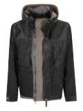 sacai corduroy hooded blouson - Black