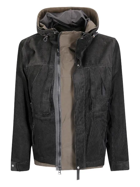 sacai corduroy hooded blouson