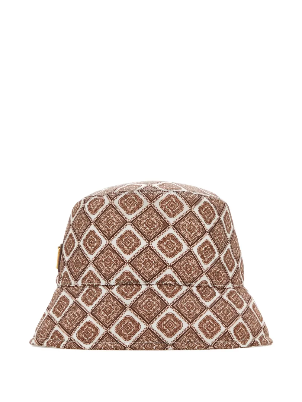Prada Printed Re-Nylon bucket hat Beige
