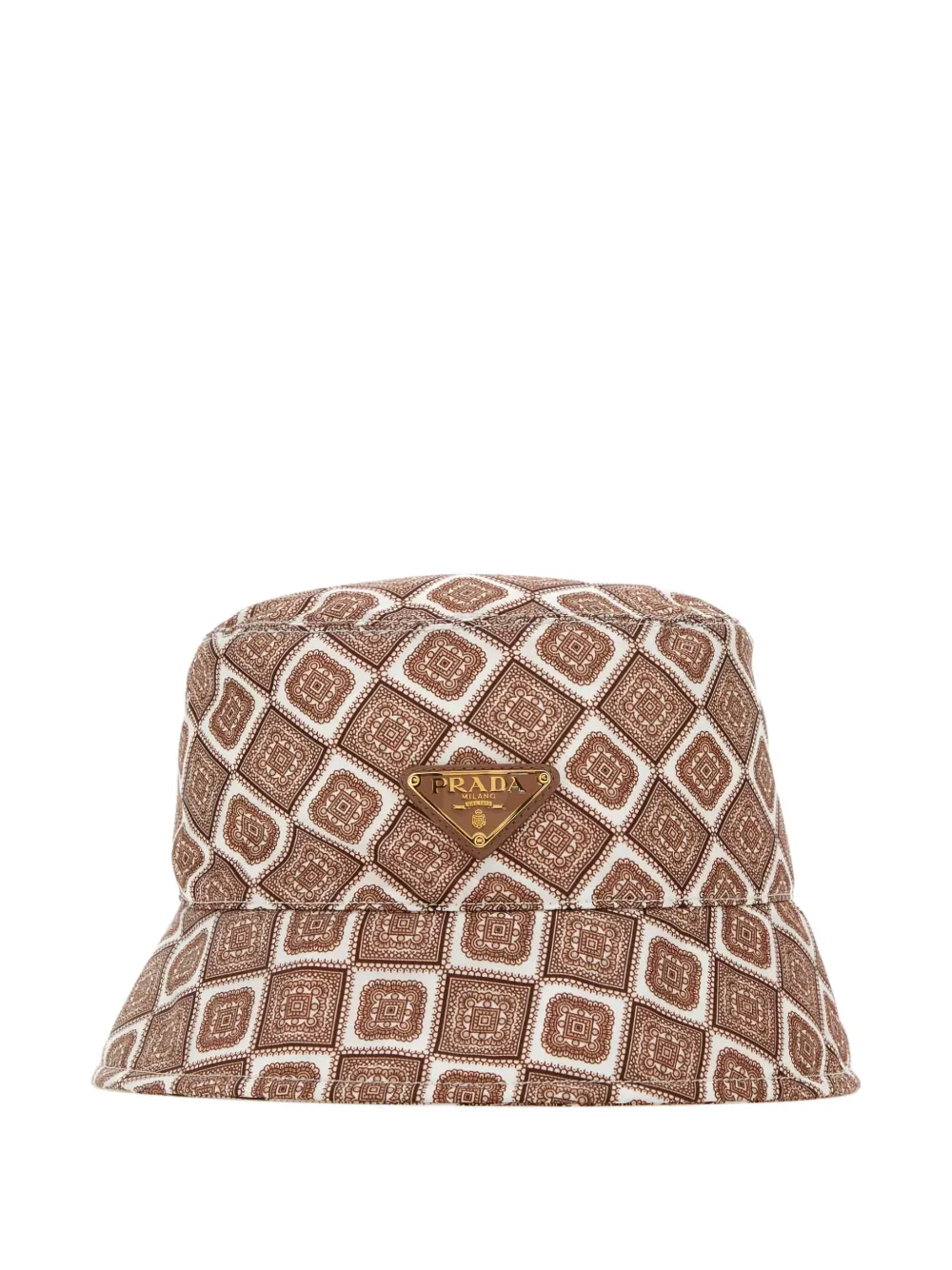 Prada Printed Re-Nylon bucket hat Beige