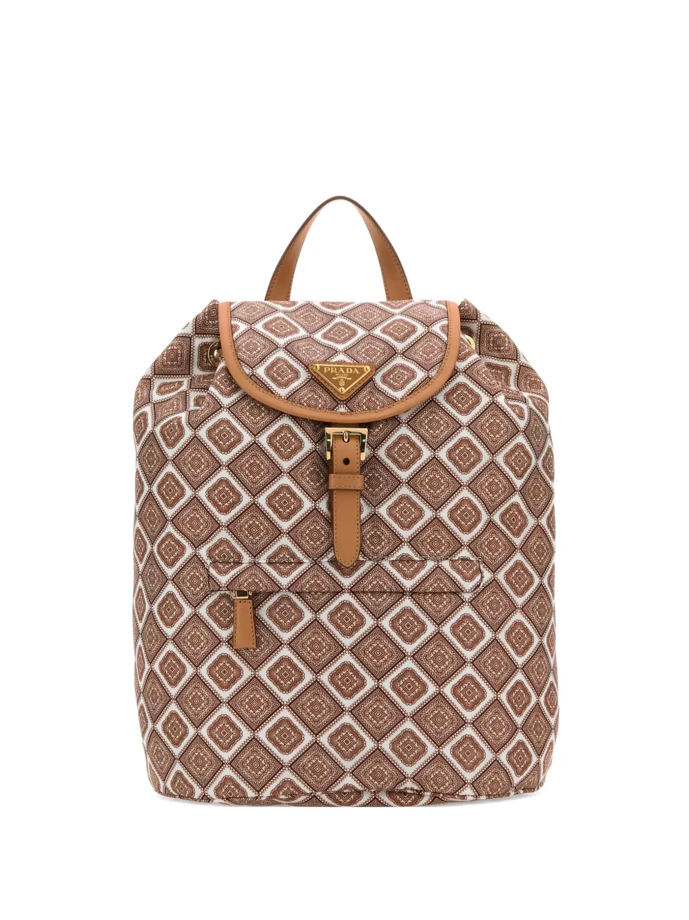 Prada geometric-pattern backpack Bruin