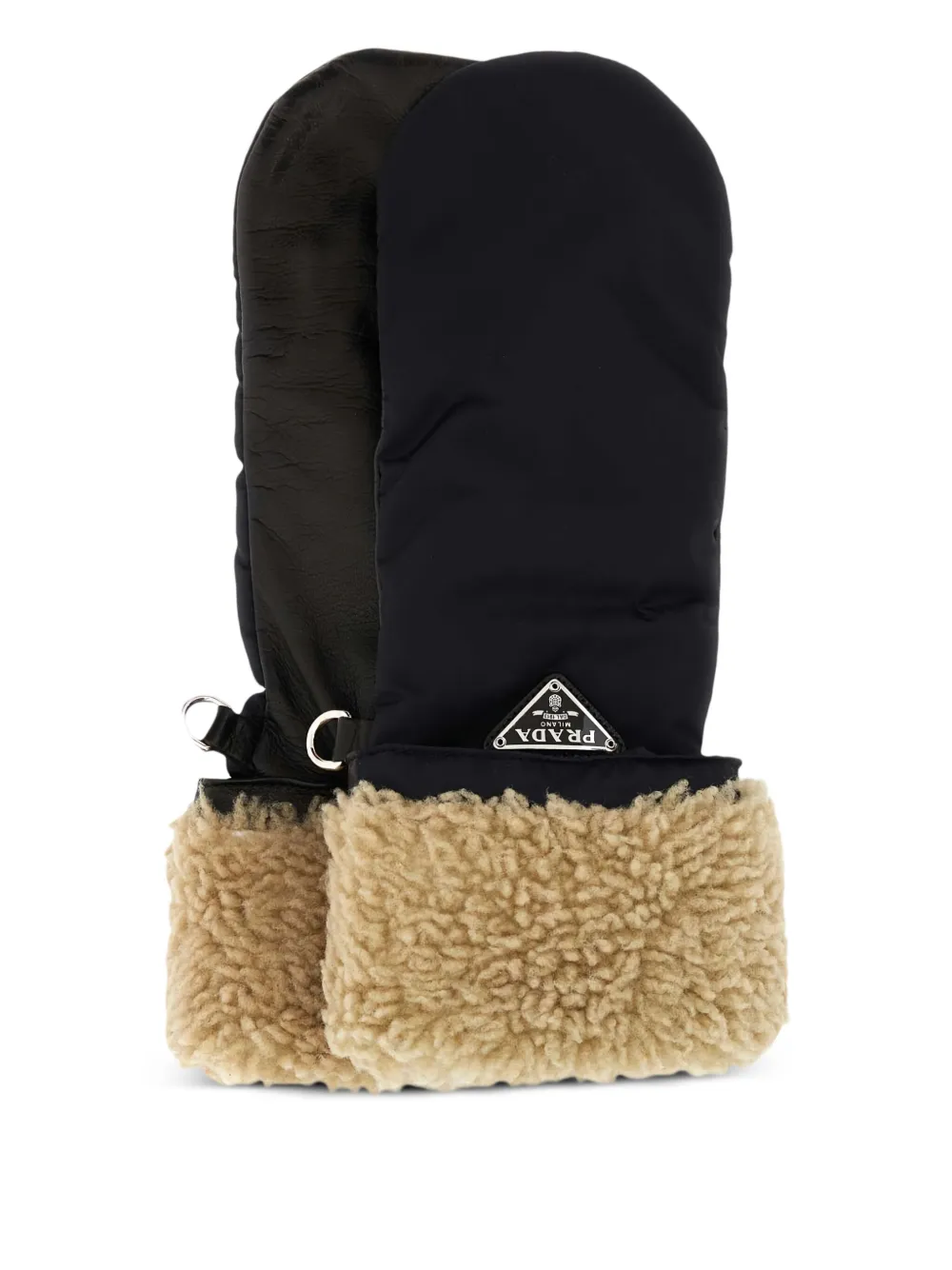 Prada logo mittens | Black | Image 1