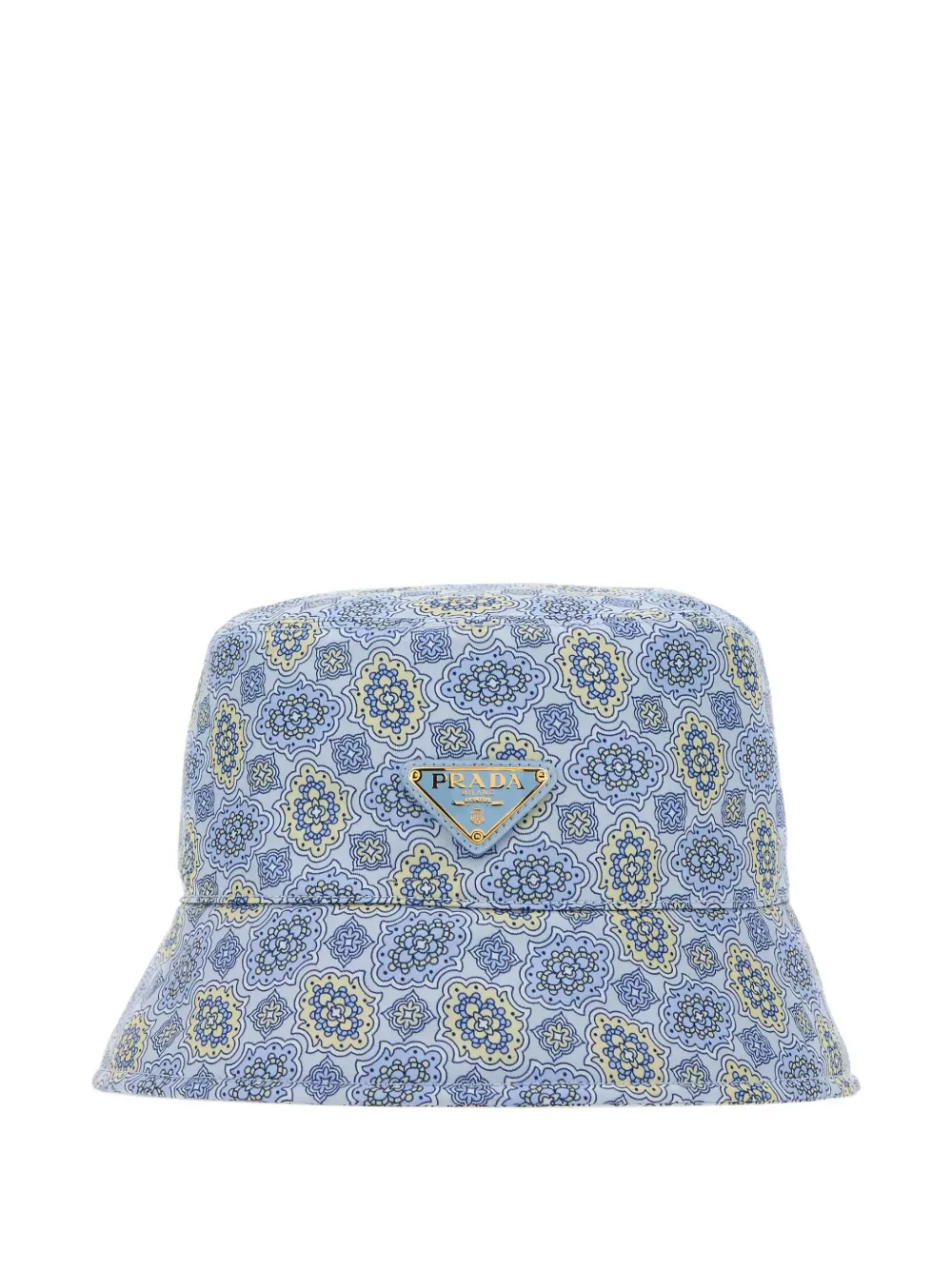 Prada printed bucket hat Blauw