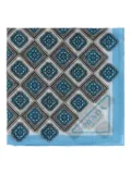 Prada geometric-pattern cotton foulard - Blue