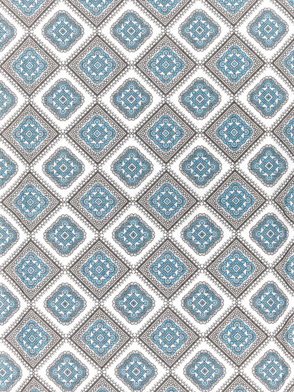 Prada geometric-pattern Cotton Foulard Blue FARFETCH IN