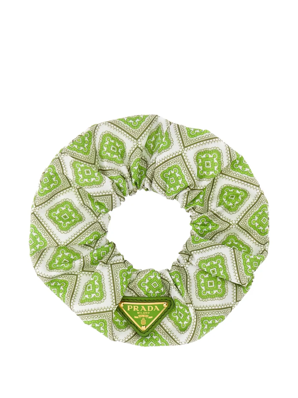 printed twill scrunchie