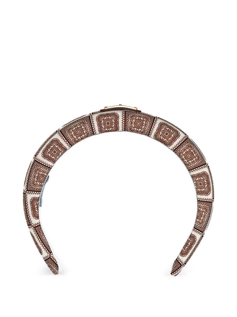 Prada printed twill headband Bruin