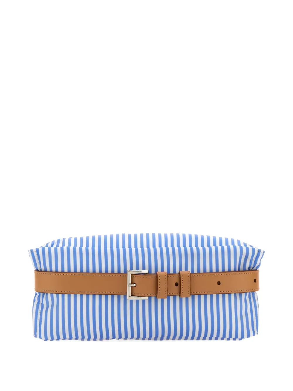 Prada striped-pattern belt bag Blauw