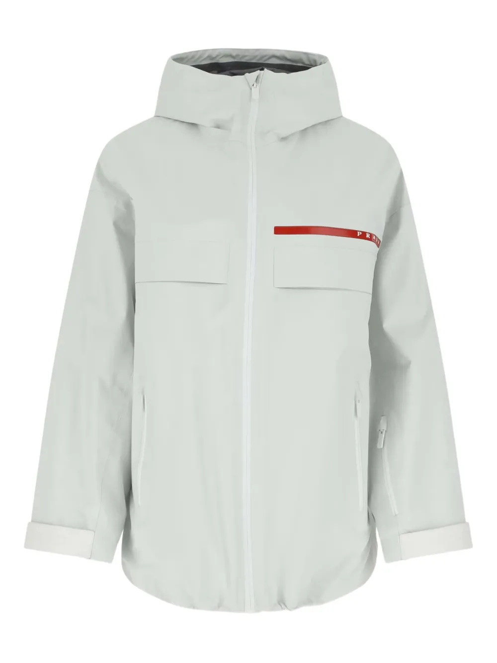 Prada hooded GORE-TEX jacket Wit