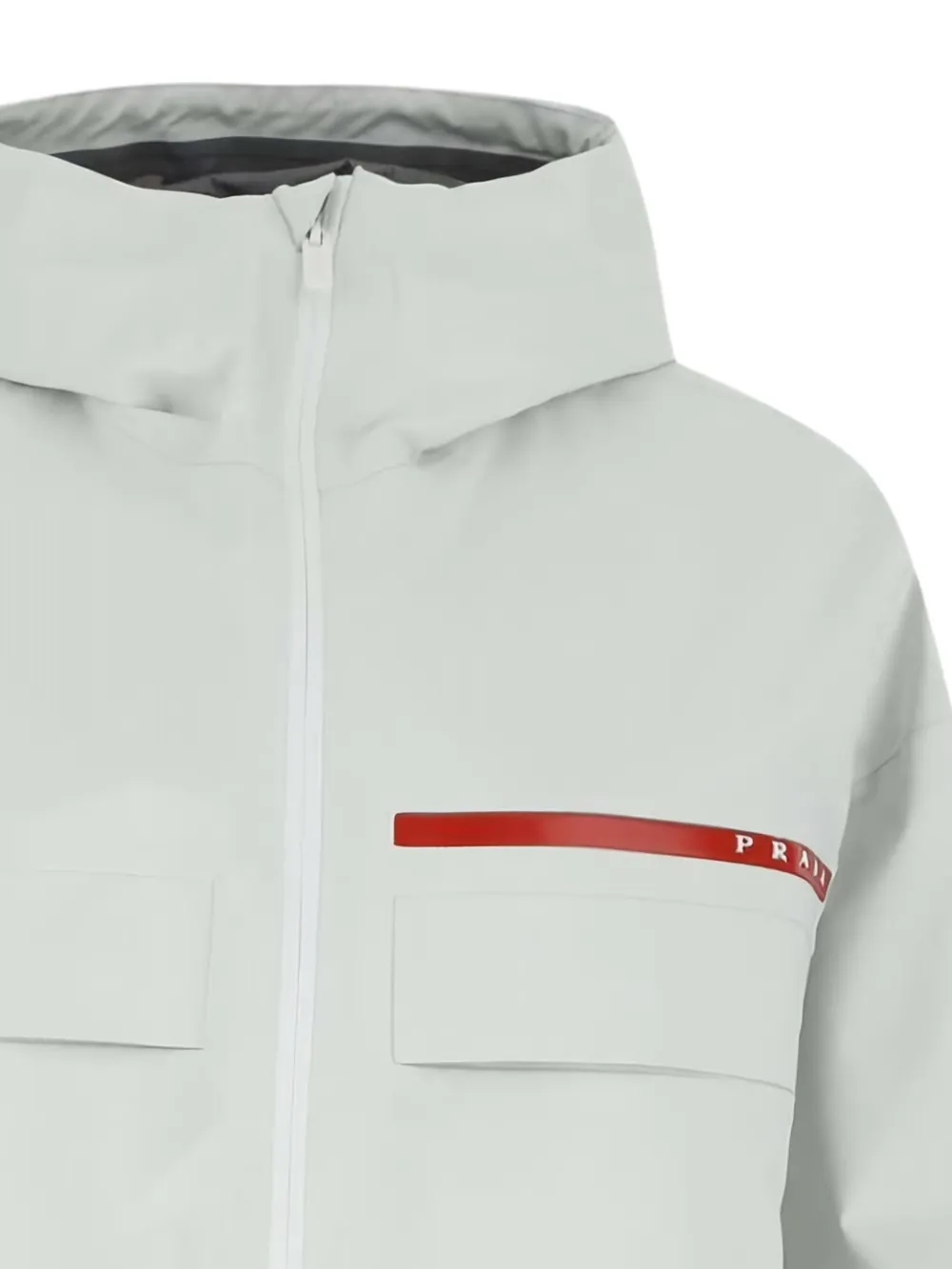Prada hooded GORE-TEX jacket Wit