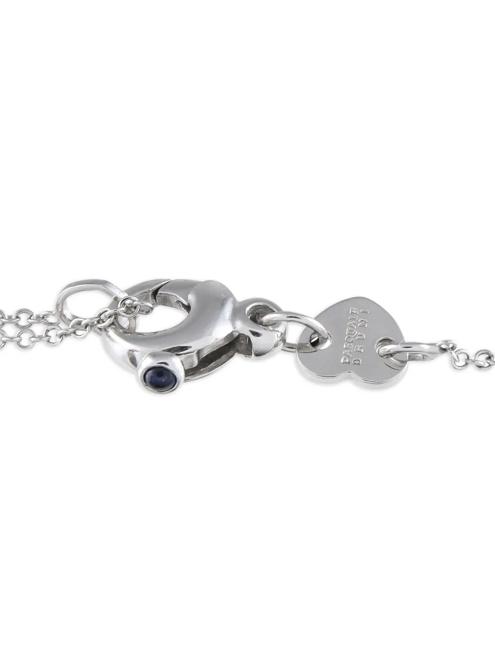 Pre-owned Pasquale Bruni 18kt White Gold Star Sapphire Necklace In Silver
