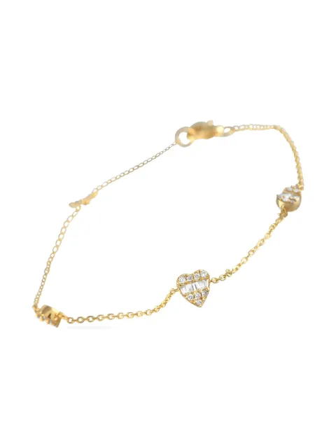 LB Exclusive 14K yellow gold Station diamond bracelet