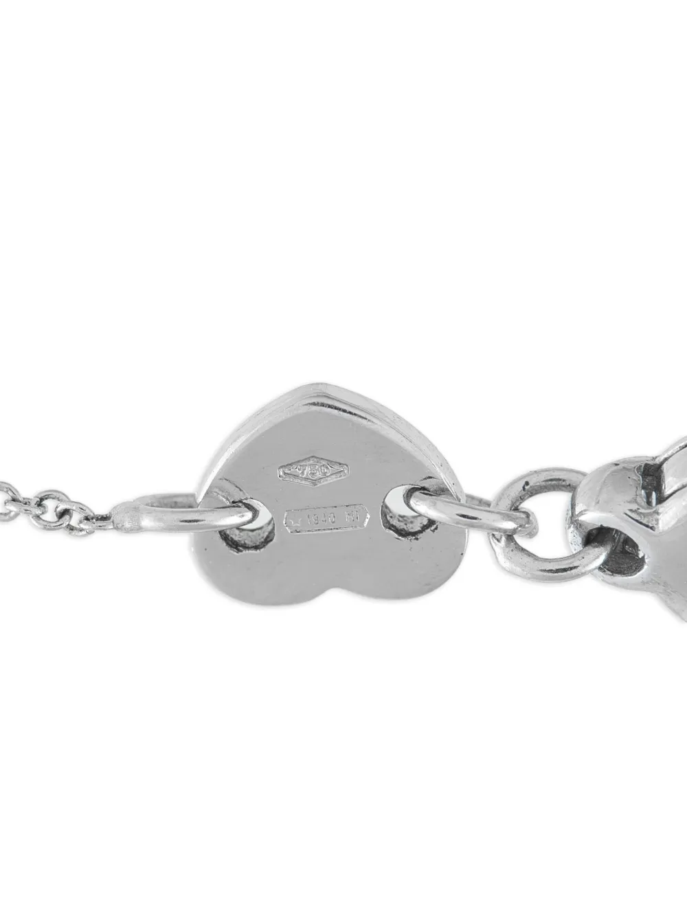 Pre-owned Pasquale Bruni 18k White Gold Diamond And Sapphire Necklace In Silver