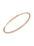 LB Exclusive 14K rose gold Eternity diamond bangle bracelet - Pink