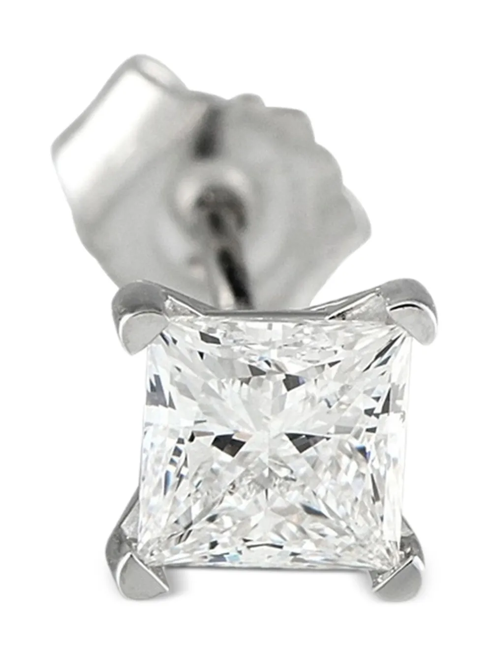 LB Exclusive 14K white gold diamond earrings | Image 2