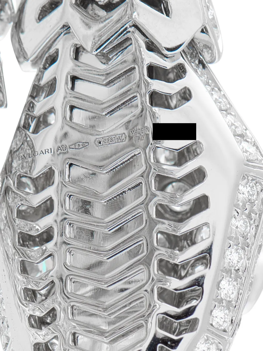 Bvlgari Pre-Owned 18K white gold Serpenti diamond bracelet | Image 2