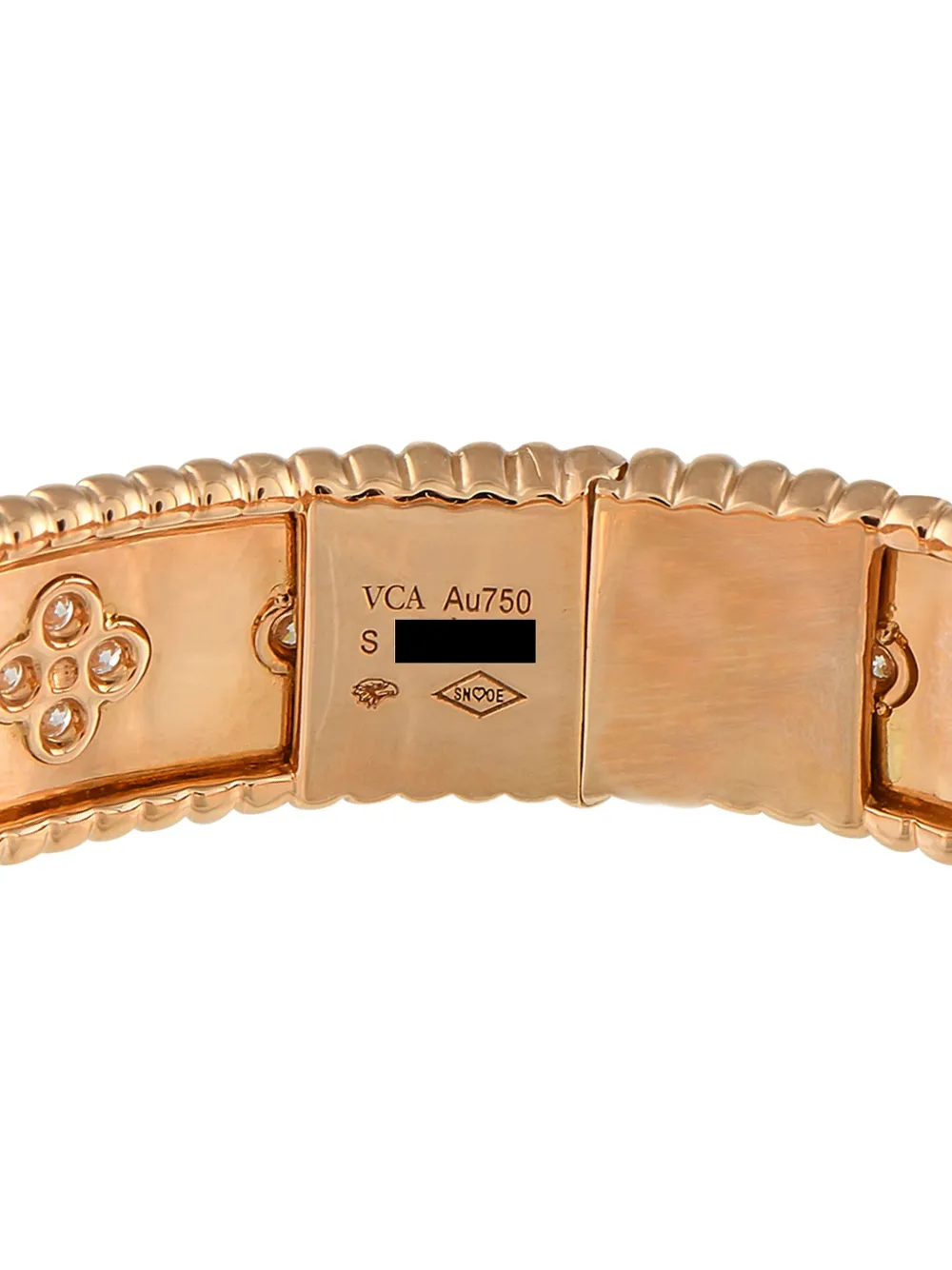Van Cleef & Arpels 18K rose gold Clovers diamond bracelet | Image 2