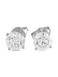 LB Exclusive 14K white gold diamond stud earrings - Silver