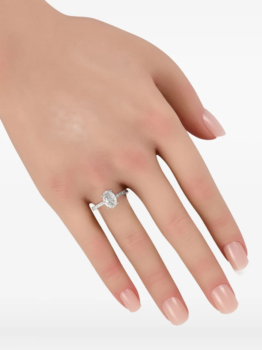 LB Exclusive 14K white gold diamond ring | Silver | Image 1