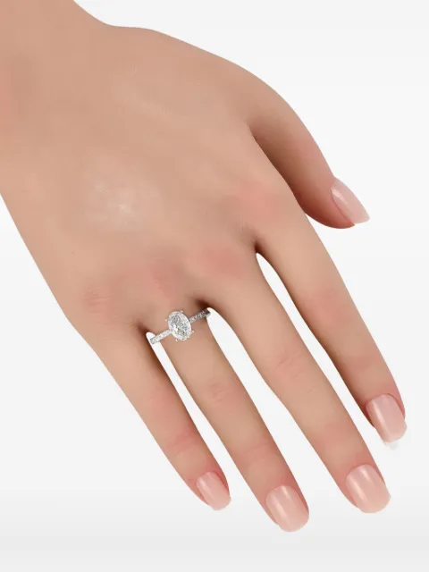 LB Exclusive 14K white gold diamond ring