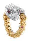 Bvlgari Pre-Owned 18K yellow gold Serpenti diamond ruby ring