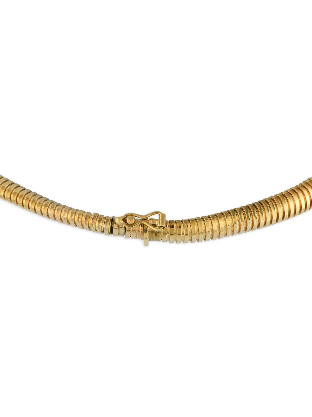 LB Exclusive 18K yellow gold diamond and sapphire necklace | Image 2