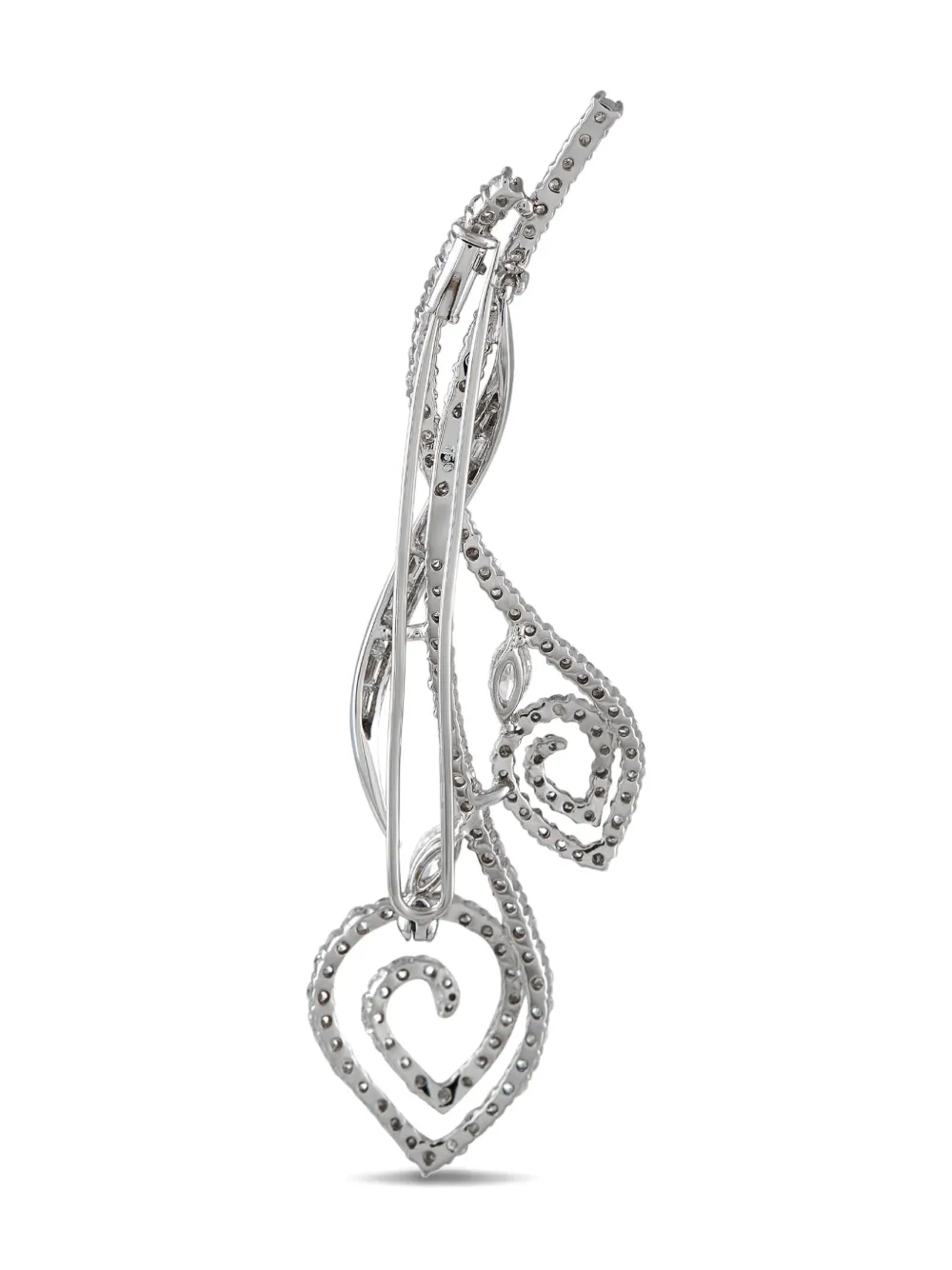 LB Exclusive 18K white gold diamond brooch | Image 2