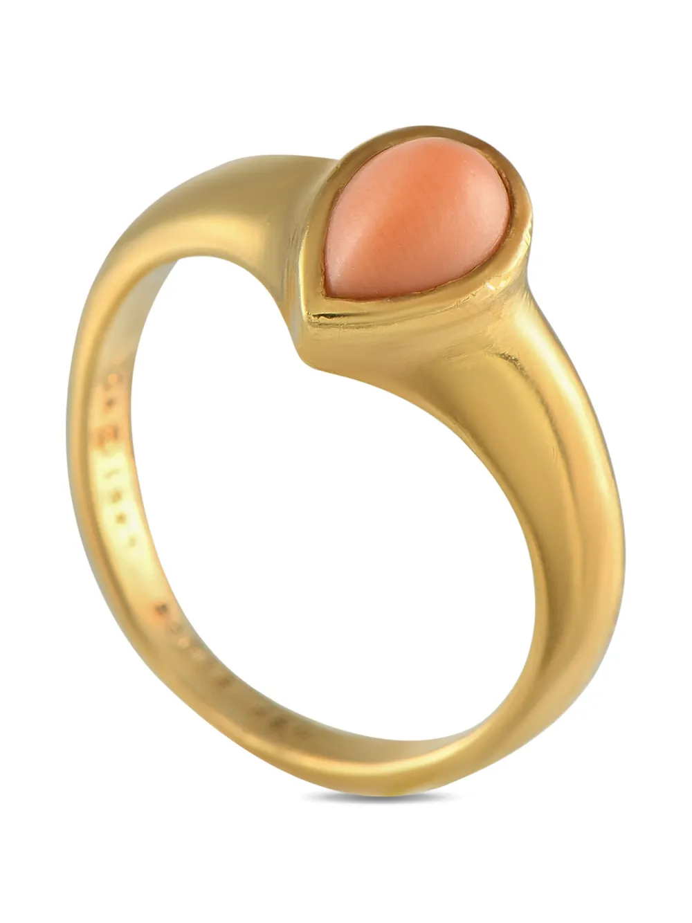 Van Cleef & Arpels 18K yellow gold coral ring | Image 2