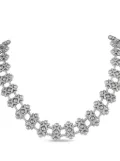 Roberto Coin Pre-Owned 18K white gold diamond basketweave necklace - Silver