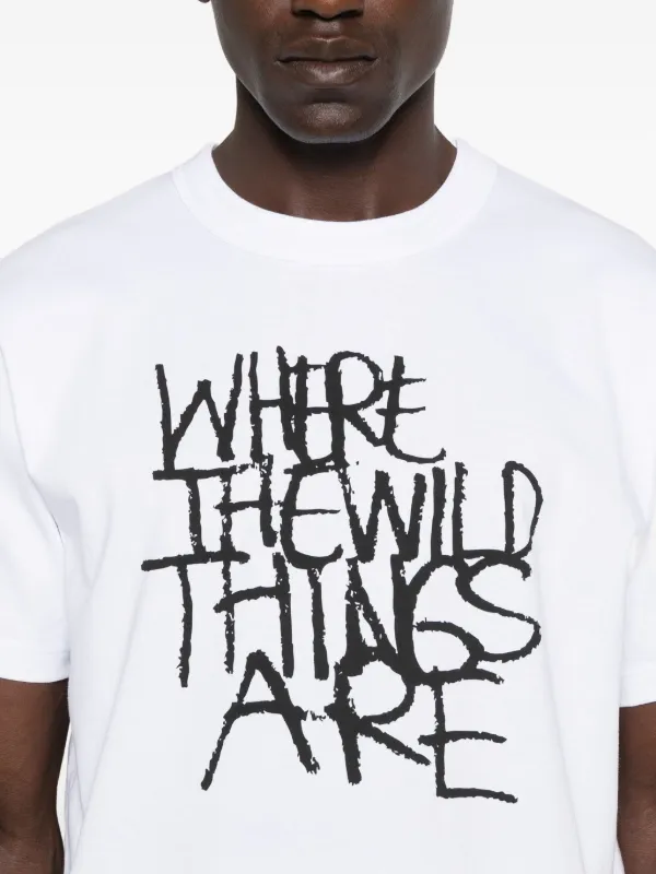 Sacai グラフィティ Tシャツ | ホワイト | FARFETCH JP