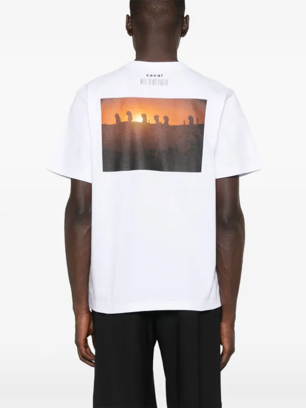 Sacai グラフィティ Tシャツ | ホワイト | FARFETCH JP