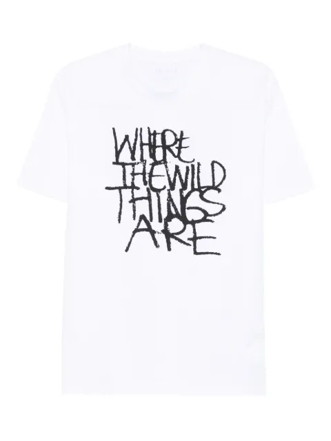 sacai T-shirt con stampa graffiti